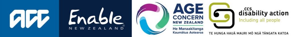 Funding Partners ACC + Enable NZ + Age Concern Canterbury + CCS Disability Action Canterbury Vetted